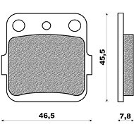 NEWFREN brake pads (OFF ROAD DIRT SINTERED compound) (2pcs) M502-458 - Motorbike Brake Pads