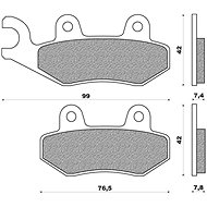 NEWFREN brake pads (OFF ROAD DIRT ORGANIC compound) (2pcs) M502-464 - Motorbike Brake Pads