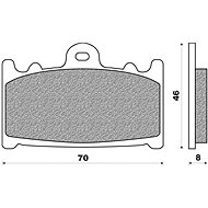 NEWFREN brake pads (ROAD TT PRO SINTERED compound) (2pcs) M502-467 - Motorbike Brake Pads