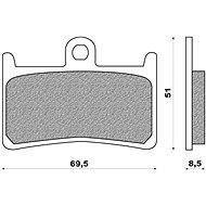 NEWFREN brake pads (ROAD TT PRO SINTERED compound) (2pcs) M502-471 - Motorbike Brake Pads