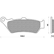 NEWFREN brake pads (ROAD TOURING SINTERED compound) (2pcs) M502-474 - Motorbike Brake Pads