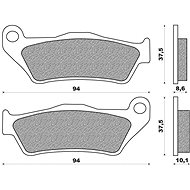 NEWFREN brake pads (ROAD TOURING SINTERED compound) (2pcs) M502-478 - Motorbike Brake Pads