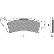 NEWFREN brake pads (ROAD TT PRO SINTERED compound) (2pcs) M502-479 - Motorbike Brake Pads