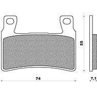 NEWFREN brake pads (ROAD TOURING SINTERED compound) (2pcs) M502-481 - Motorbike Brake Pads