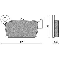 NEWFREN brake pads (OFF ROAD DIRT SINTERED compound) (2pcs) M502-485 - Motorbike Brake Pads