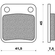 NEWFREN brake pads (OFF ROAD DIRT ORGANIC compound) (2pcs) M502-496 - Motorbike Brake Pads