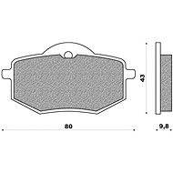 NEWFREN brake pads (ROAD TOURING ORGANIC compound) (2pcs) M502-506 - Motorbike Brake Pads