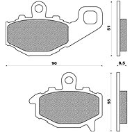 NEWFREN brake pads (ROAD TOURING SINTERED compound) (2pcs) M502-513 - Motorbike Brake Pads