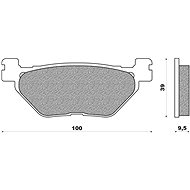 NEWFREN brake pads (ROAD TOURING SINTERED compound) (2pcs) M502-520 - Motorbike Brake Pads