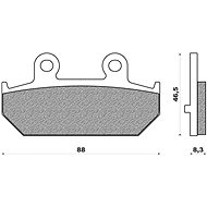 NEWFREN brake pads (SCOOTER ELITE SINTERED compound) (2pcs) M502-523 - Motorbike Brake Pads