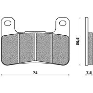NEWFREN brake pads (ROAD TT PRO SINTERED compound) (2pcs) M502-524 - Motorbike Brake Pads