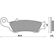 NEWFREN brake pads (OFF ROAD DIRT SINTERED compound) (2pcs) M502-530 - Motorbike Brake Pads