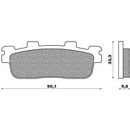 NEWFREN brake pads (SCOOTER ELITE ORGANIC compound) (2pcs) M502-534 - Motorbike Brake Pads