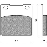 NEWFREN brake pads (ROAD TOURING ORGANIC compound) (2pcs) M502-544 - Motorbike Brake Pads