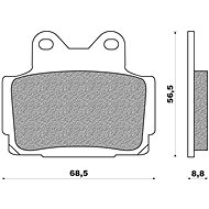NEWFREN brake pads (ROAD TOURING ORGANIC compound) (2pcs) M502-555 - Motorbike Brake Pads