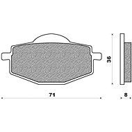 NEWFREN brake pads (OFF ROAD DIRT ORGANIC compound) (2pcs) M502-558 - Motorbike Brake Pads