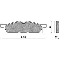 NEWFREN brake pads (OFF ROAD DIRT SINTERED compound) (2pcs) M502-571 - Motorbike Brake Pads