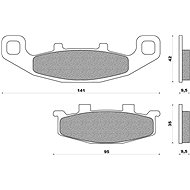 NEWFREN brake pads (ROAD TOURING SINTERED compound) (2pcs) M502-576 - Motorbike Brake Pads