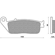 NEWFREN brake pads (SCOOTER ACTIVE ORGANIC compound) (2pcs) M502-589 - Motorbike Brake Pads