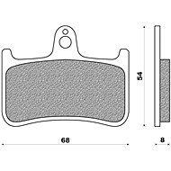 NEWFREN brake pads (ROAD TOURING ORGANIC compound) (2pcs) M502-590 - Motorbike Brake Pads