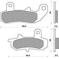 NEWFREN brake pads (ROAD TOURING ORGANIC compound) (2pcs) M502-606 - Motorbike Brake Pads