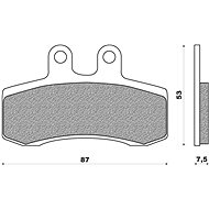 NEWFREN brake pads (ROAD TOURING ORGANIC compound) (2pcs) M502-612 - Motorbike Brake Pads