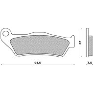 NEWFREN brake pads (SCOOTER ELITE SINTERED compound) (2pcs) M502-620 - Motorbike Brake Pads