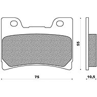 NEWFREN brake pads (ROAD TOURING ORGANIC compound) (2pcs) M502-624 - Motorbike Brake Pads