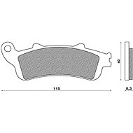 NEWFREN brake pads (SCOOTER ELITE SINTERED compound) (2pcs) M502-652 - Motorbike Brake Pads