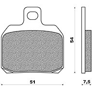 NEWFREN brake pads (ROAD TOURING ORGANIC compound) (2pcs) M502-655 - Motorbike Brake Pads