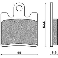 NEWFREN brake pads (SCOOTER ELITE SINTERED compound) (2pcs) M502-661 - Motorbike Brake Pads