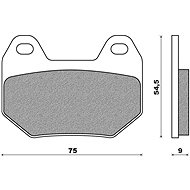 NEWFREN brake pads (ROAD TOURING SINTERED compound) (2pcs) M502-675 - Motorbike Brake Pads