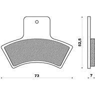 NEWFREN brake pads (OFF ROAD ATV SINTERED compound) (2pcs) M502-684 - Motorbike Brake Pads