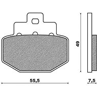 NEWFREN brake pads (SCOOTER ELITE ORGANIC compound) (2pcs) M502-687 - Motorbike Brake Pads