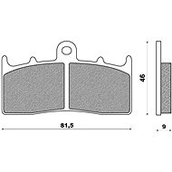 NEWFREN brake pads (ROAD TOURING SINTERED compound) (2pcs) M502-693 - Motorbike Brake Pads