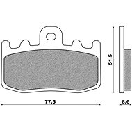 NEWFREN brake pads (ROAD TOURING SINTERED compound) (2pcs) M502-694 - Motorbike Brake Pads