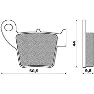 NEWFREN brake pads (OFF ROAD DIRT SINTERED compound) (2pcs) M502-701 - Motorbike Brake Pads