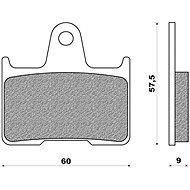 NEWFREN brake pads (ROAD TOURING ORGANIC compound) (2pcs) M502-708 - Motorbike Brake Pads