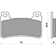NEWFREN brake pads (ROAD TT PRO SINTERED compound) (2pcs) M502-715 - Motorbike Brake Pads