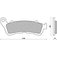 NEWFREN brake pads (SCOOTER ELITE SINTERED compound) (2pcs) M502-745 - Motorbike Brake Pads