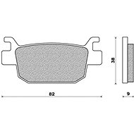 NEWFREN brake pads (SCOOTER ELITE ORGANIC compound) (2pcs) M502-746 - Motorbike Brake Pads