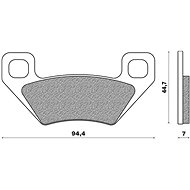 NEWFREN brake pads (OFF ROAD ATV ORGANIC compound) (2pcs) M502-760 - Motorbike Brake Pads