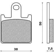 NEWFREN brake pads (ROAD TOURING SINTERED compound) (2pcs) M502-761 - Motorbike Brake Pads
