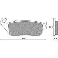 NEWFREN brake pads (SCOOTER ELITE ORGANIC compound) (2pcs) M502-763 - Motorbike Brake Pads