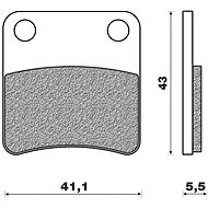 NEWFREN brake pads (SCOOTER ACTIVE ORGANIC compound) (2pcs) M502-773 - Motorbike Brake Pads