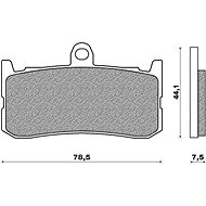 NEWFREN brake pads (ROAD TT PRO SINTERED compound) (2pcs) M502-774 - Motorbike Brake Pads