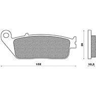 NEWFREN brake pads (SCOOTER ELITE ORGANIC compound) (2pcs) M502-792 - Motorbike Brake Pads