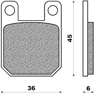 NEWFREN brake pads (ROAD TOURING ORGANIC compound) (2pcs) M502-793 - Motorbike Brake Pads