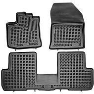 Rezaw-Plast rubber mats black with higher edge Dacia Lodgy 12- 5 seats, set of 4 - Car Mats