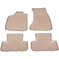 Rezaw-Plast rubber mats beige with higher edge of Audi Q5, 08- set of 4 - Car Mats
